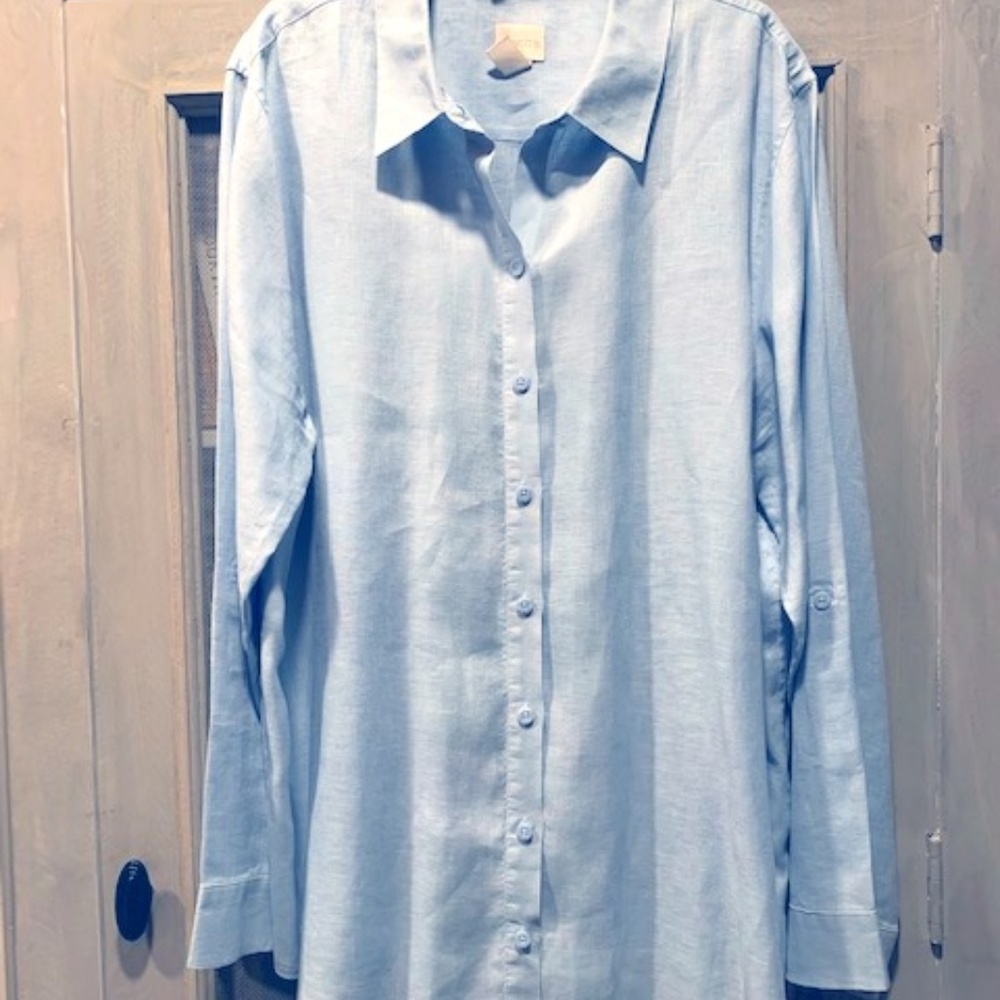 Chico's Linen LS Shirt